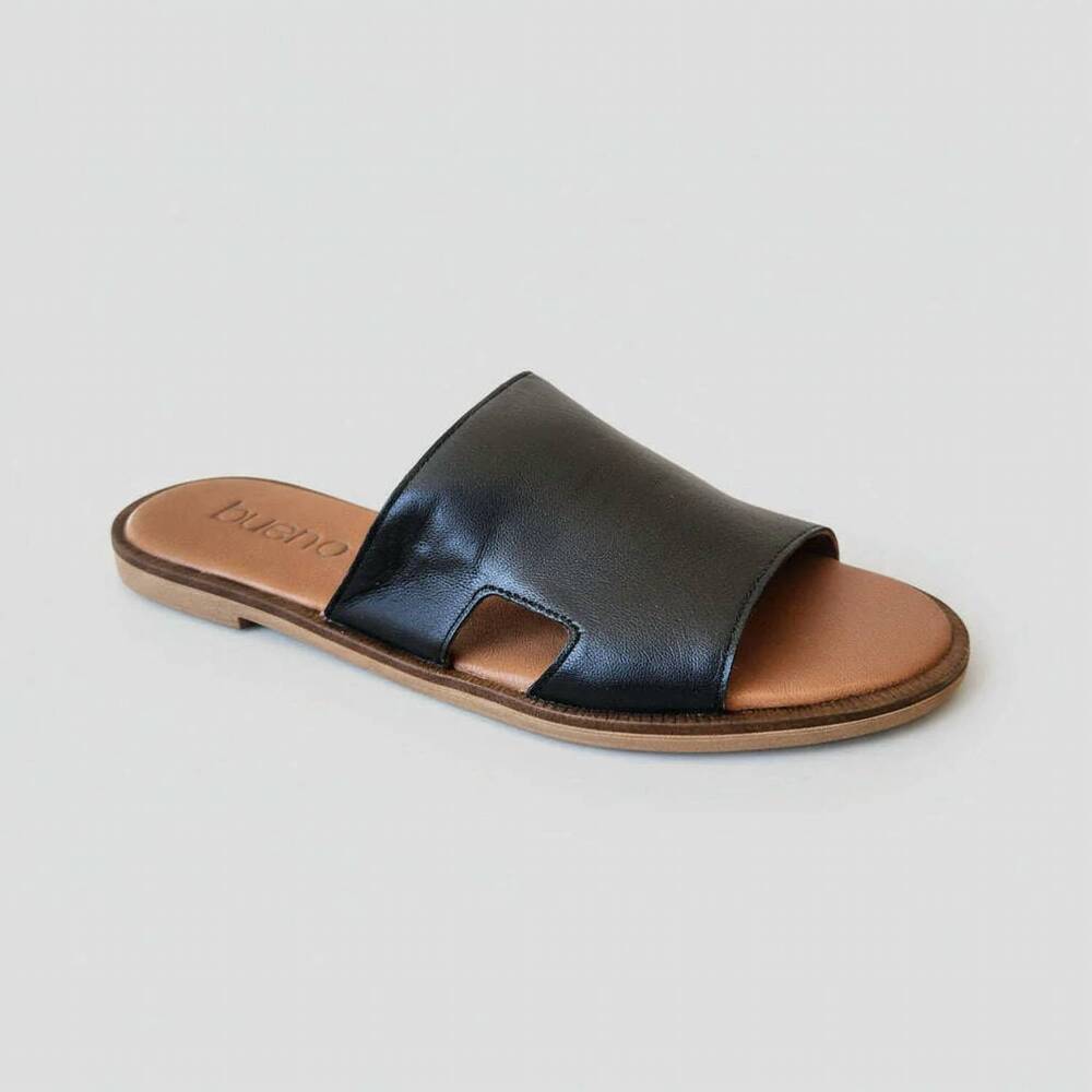 NEW BUENO women's hendrix slide sandal in black